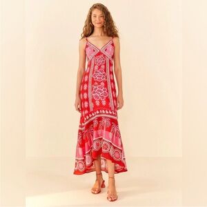 Farm Rio Summer Sunrise Maxi Dress size XS